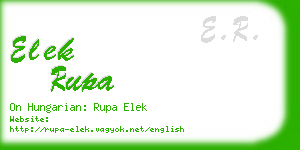 elek rupa business card